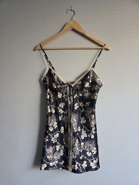 Victoria's Secret Babydoll Y2k Satin Slip Dress Lingerie Chemise Cami Romantic